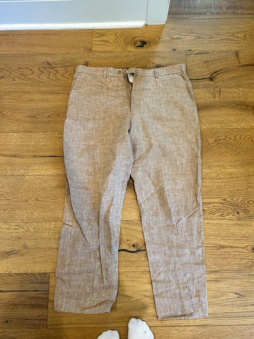 Rogue Men's Lightweight Linen-Blend Pants - Beige